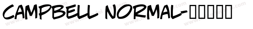 campbell normal字体转换